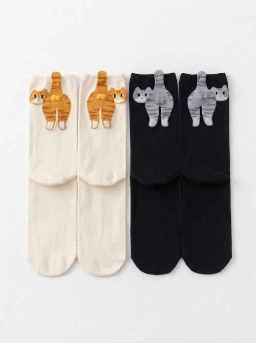 Cat Ball Crew Socks