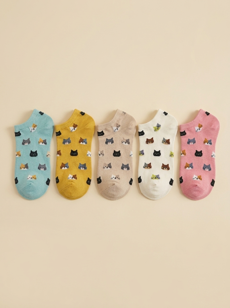 The Meow Bunch Ankle Socks