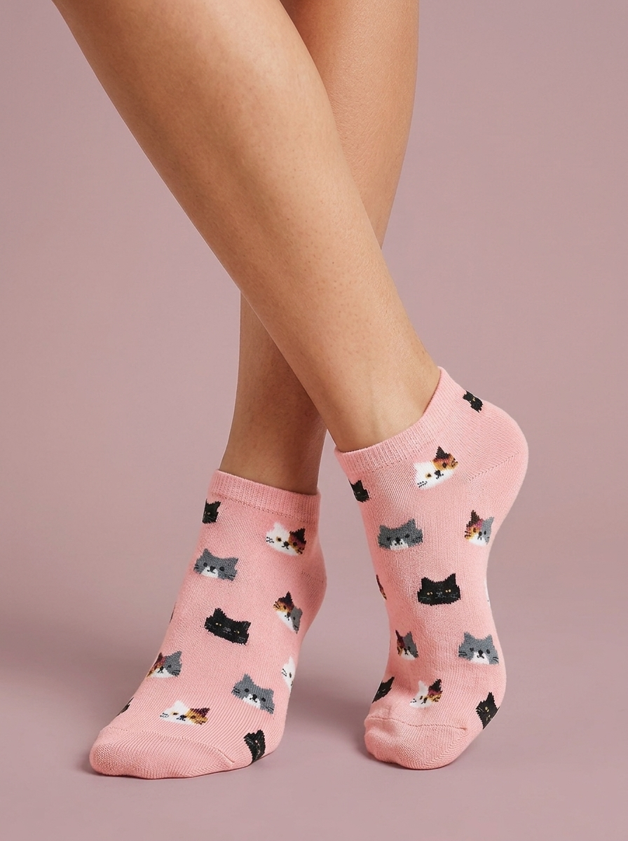 The Meow Bunch Ankle Socks
