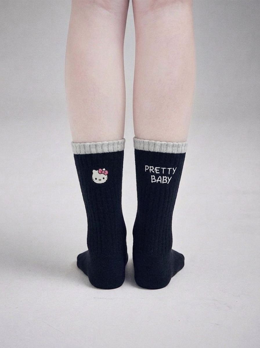 Hello Kitty Pretty Baby Crew Socks