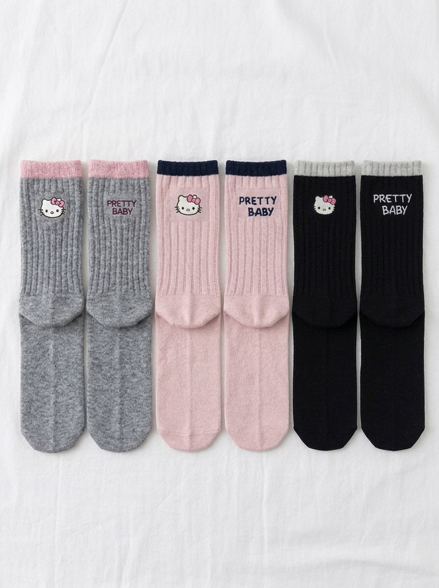 Hello Kitty Pretty Baby Crew Socks